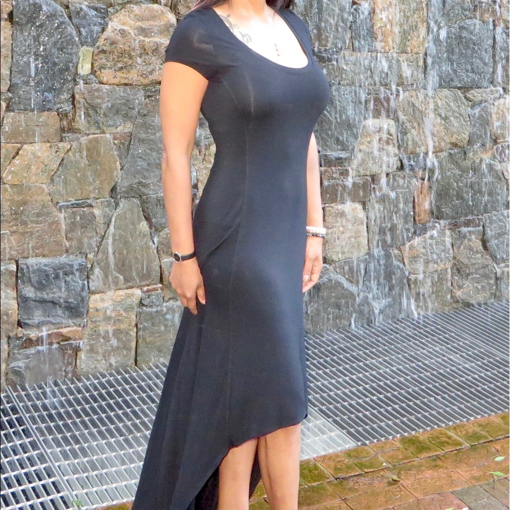 Sexy slimming black dress